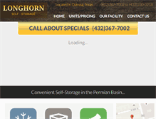 Tablet Screenshot of longhornselfstorage.com